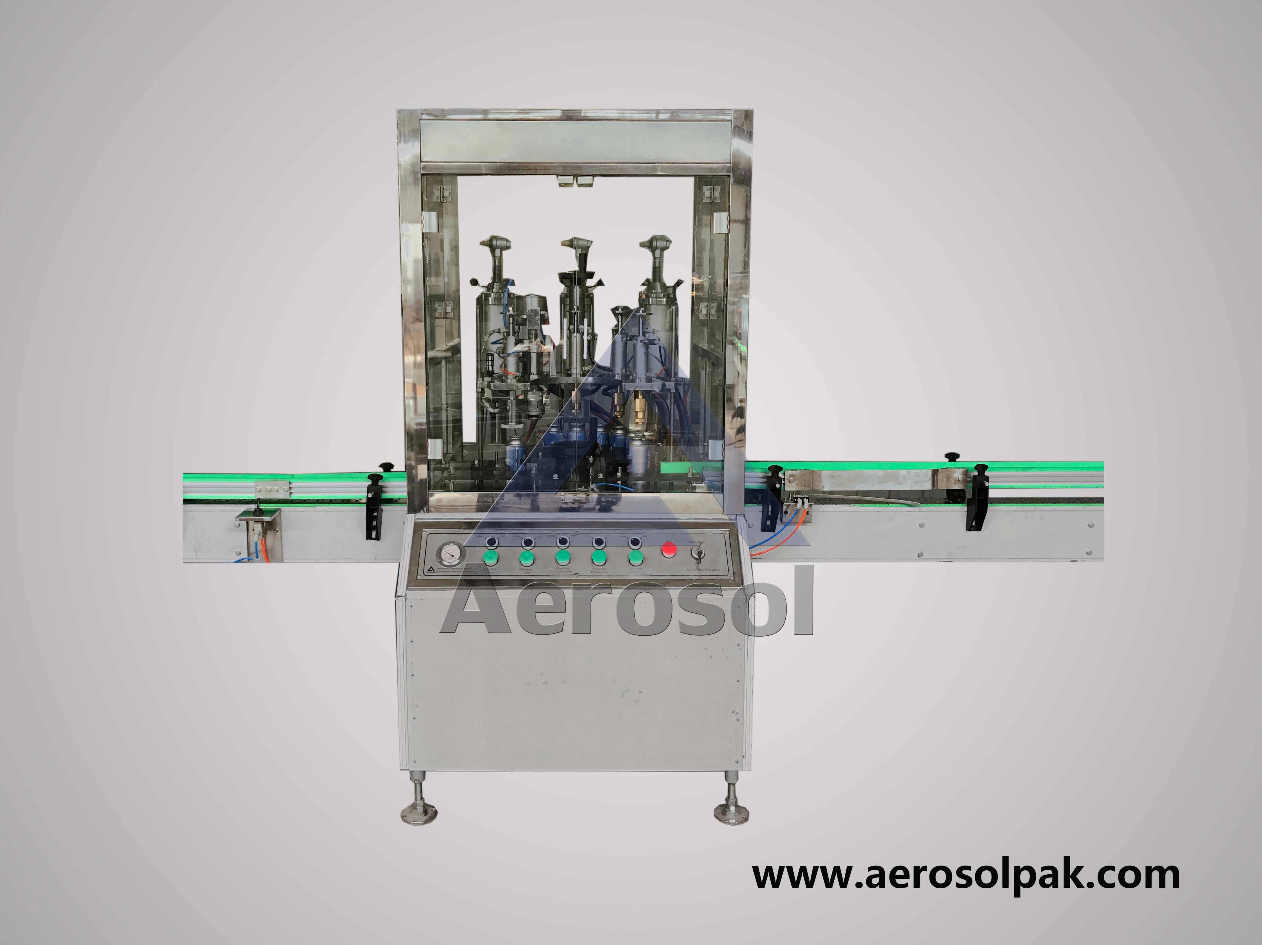 Machine de remplissage aérosol de cartouche de gaz automatique [AG-50