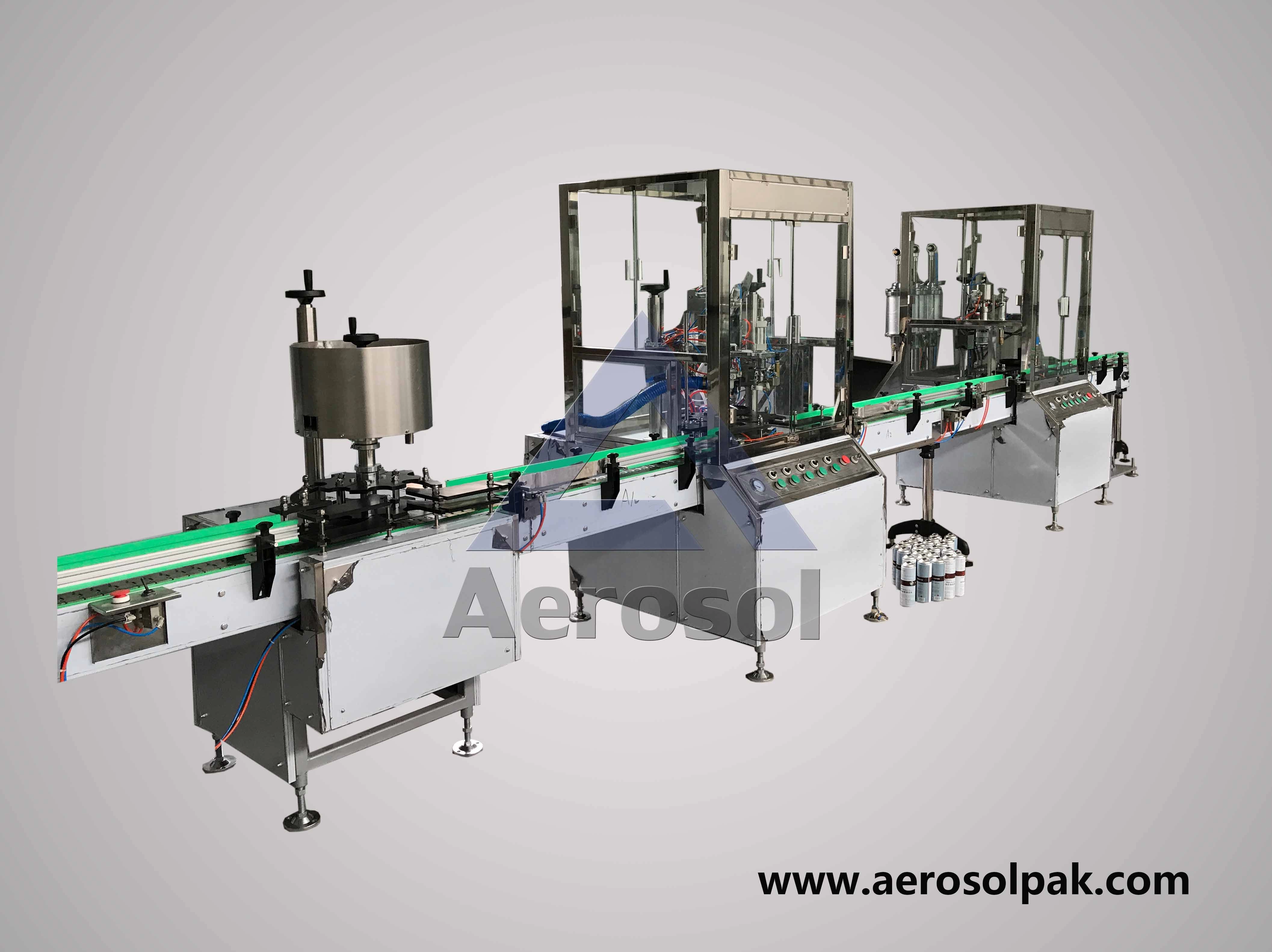 Machine de remplissage d'aérosol de peinture de pulvérisation automatique AP-50