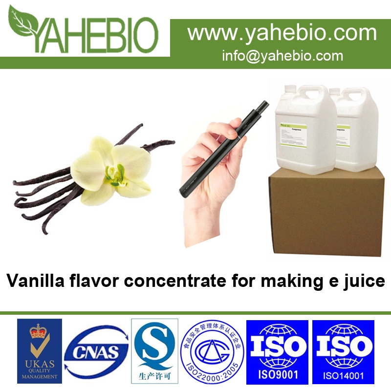 Concentré aromatisant à la vanille pour la fabrication de concentrés de goût de jus de vapeur usine à Guangzhou