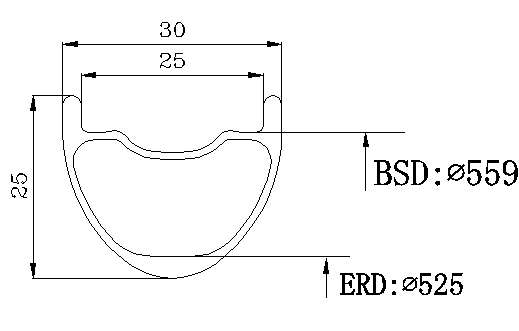 26 carbon tubeless xc rims