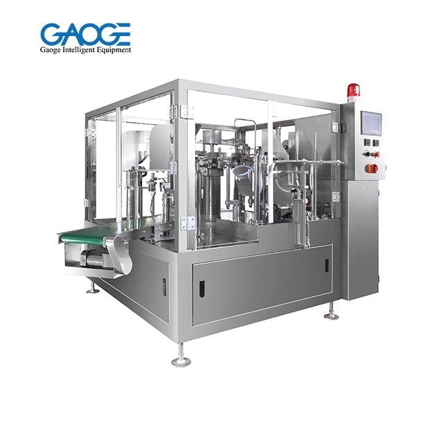 Machine à emballer rotative de remplissage et de scellement de sachets préfabriqués GPB6