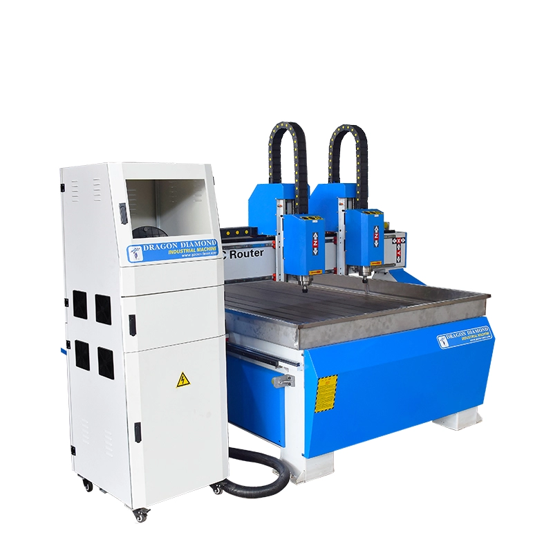 Routeur CNC Double Heads 3 Axis Woodworking Cutter Machine