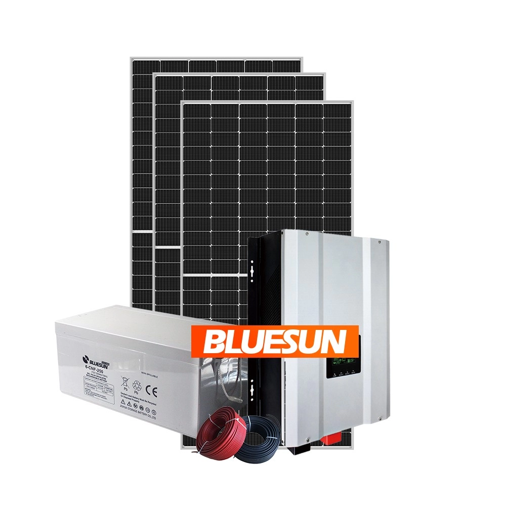 Batterie de stockage de l'énergie Bluesun 3kw OFF Grid Solar System pour la maison