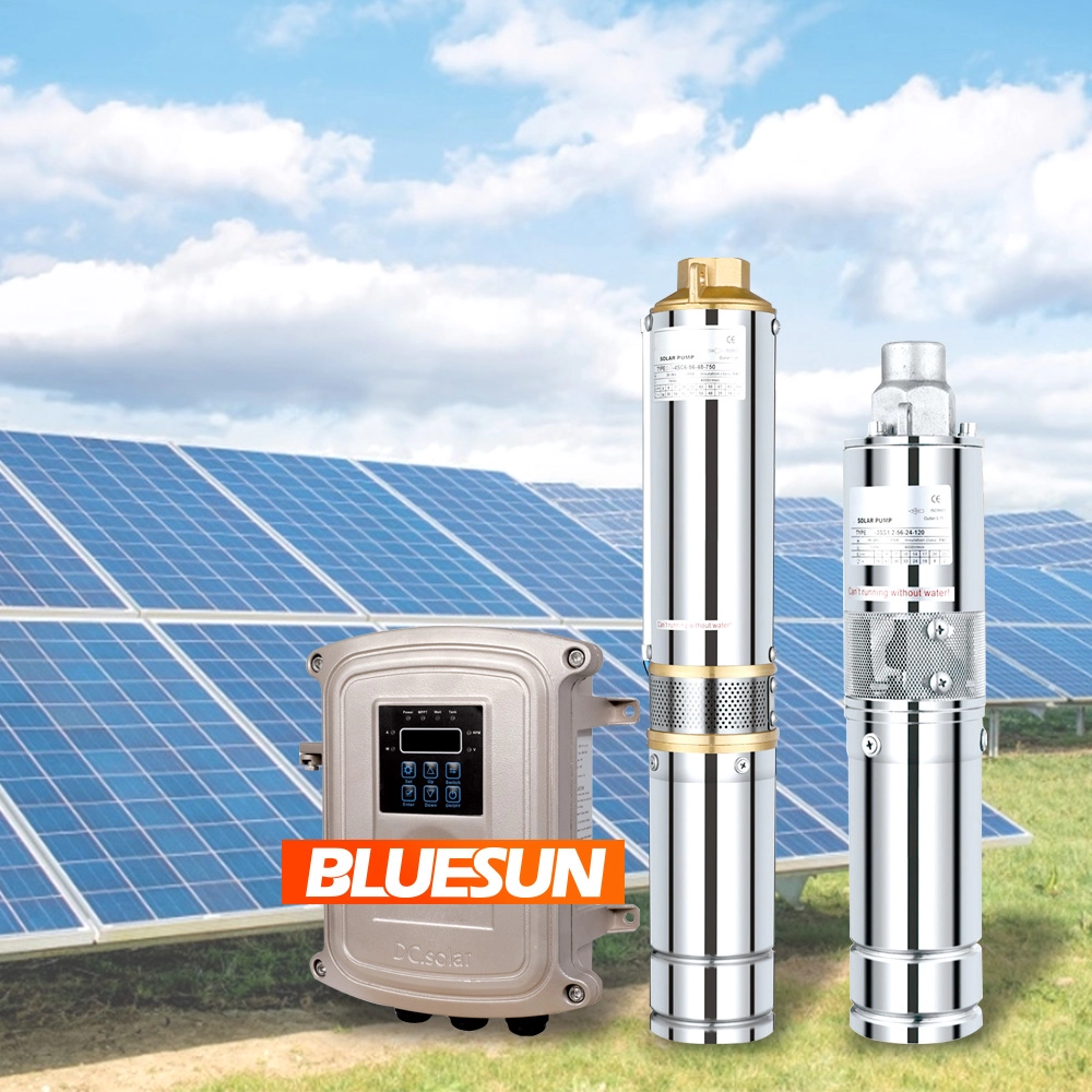 Bluesun 4 pouces 6 pouces 8 pouces pompe à eau solaire en acier inoxydable