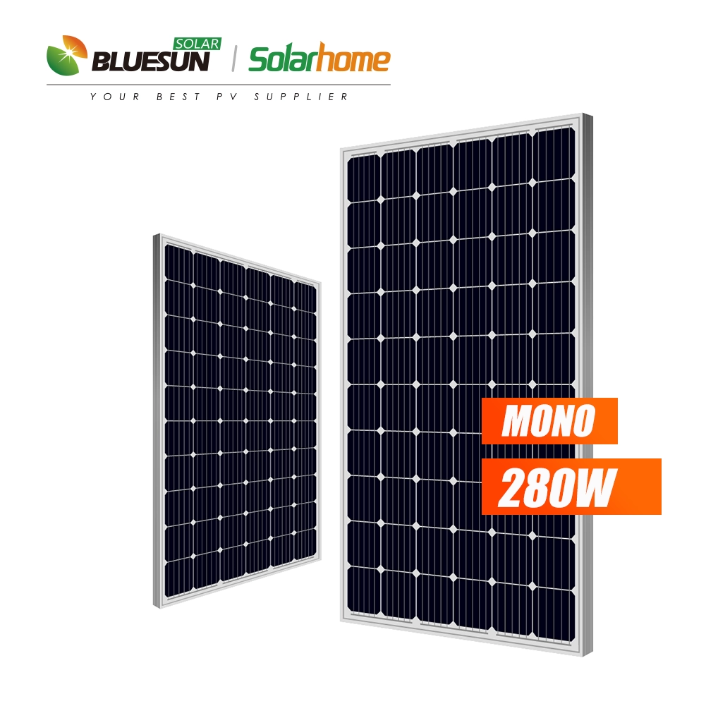 Bluesun Mono Panneau solaire Série 60 cellules Série 270W 275Watt 280WP 285W Module solaire