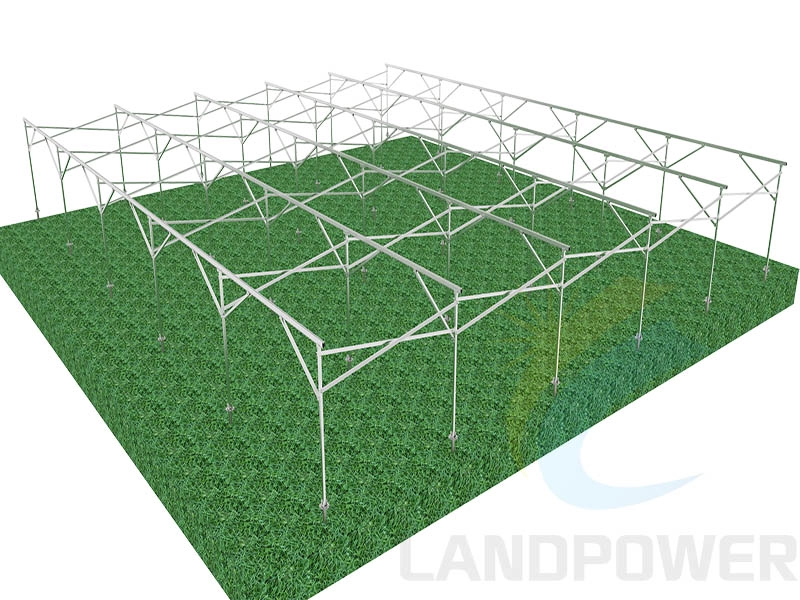 Structure solaire de serre agricole