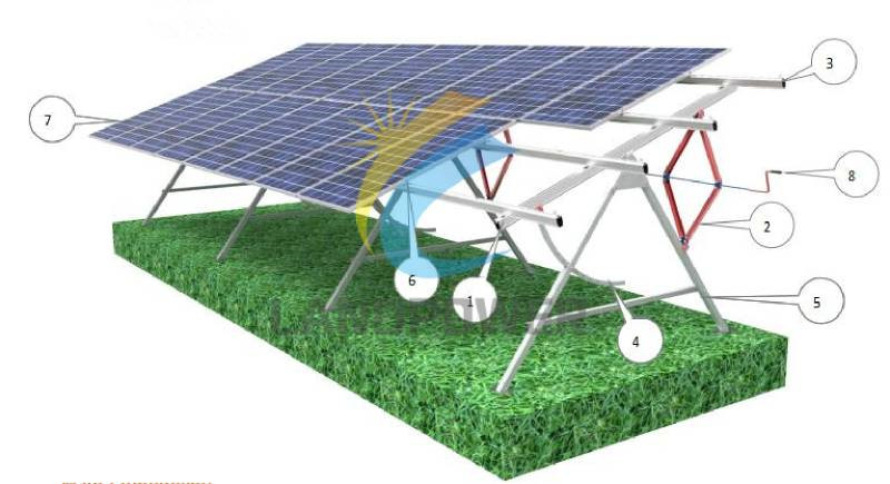 adjustable solar ground mounting