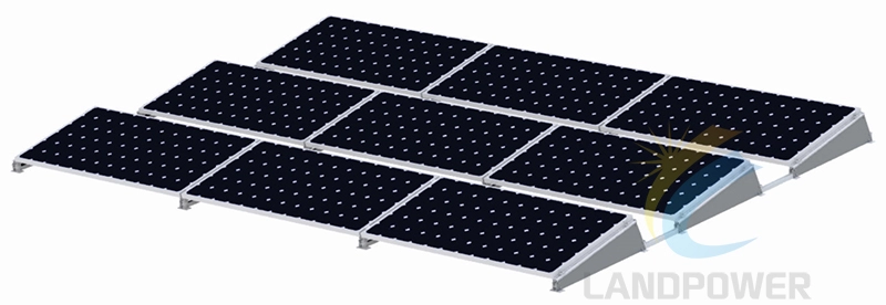 Systèmes de montage solaire pour toit plat - Paysage