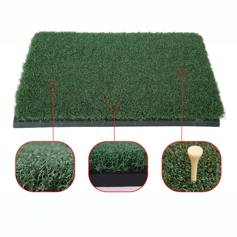 Tapis de frappe de golf en herbe longue