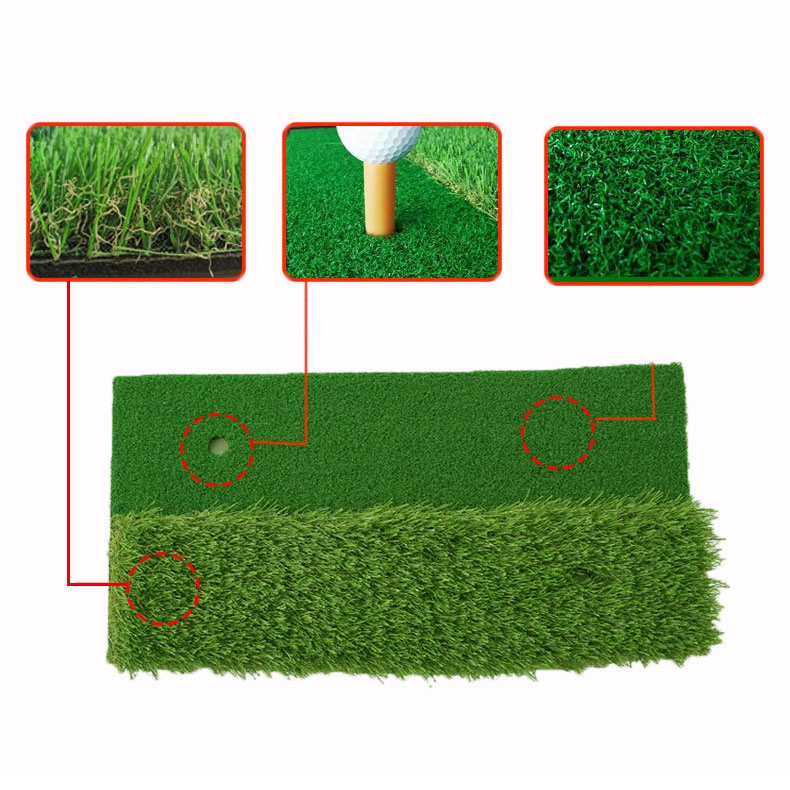 70 * 40cm tapis de frappe de pratique d'herbe longue bicolore