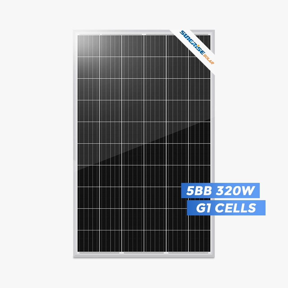 Panneau solaire monocristallin 5BB PERC de 320 watts à haut rendement