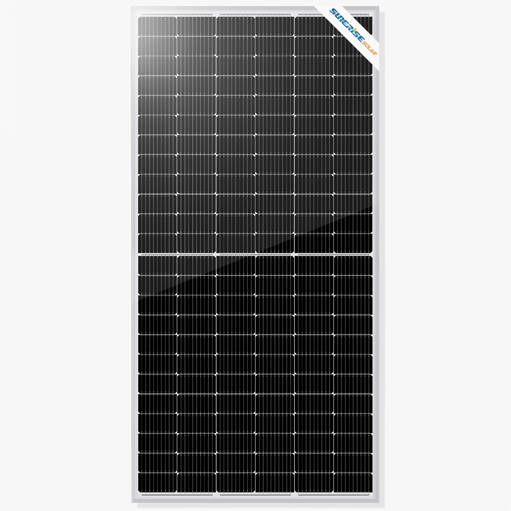 Panneau solaire monocristallin de 450 watts à demi-coupé de 166 mm avec 144 cellules