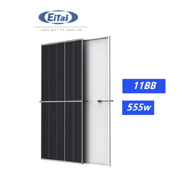 Panneaux photovoltaïques EITAI PERC 530W Panneau solaire demi-coupe 555W