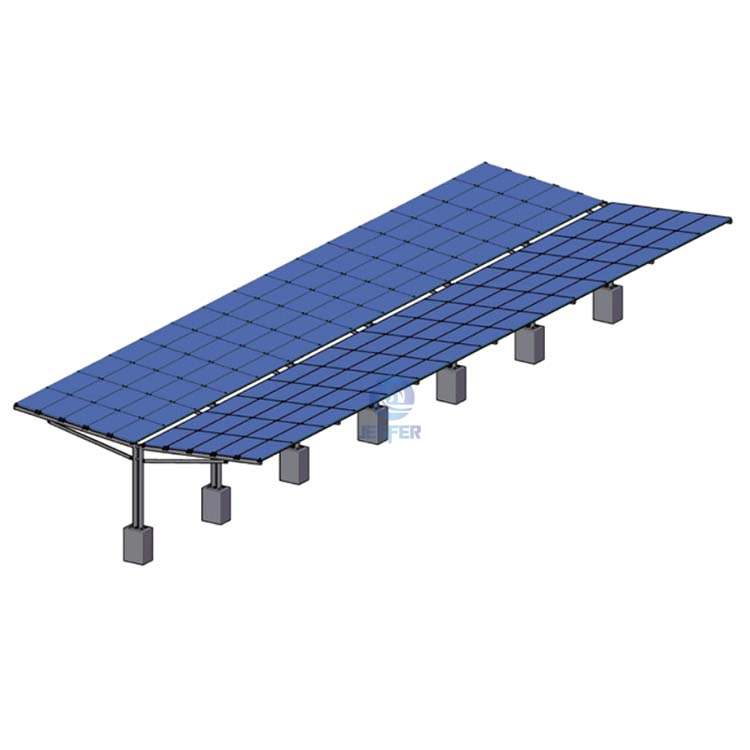 Système de montage solaire de garages solaires en acier galvanisé pour abris de voiture de type Y