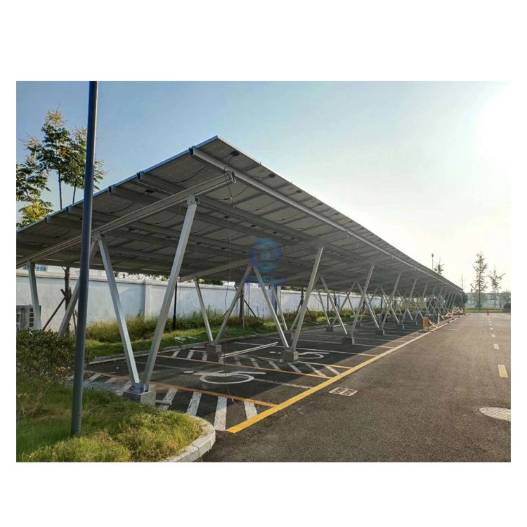 Garages conventionnels Auvents de type W Abri de voiture solaire Système de montage