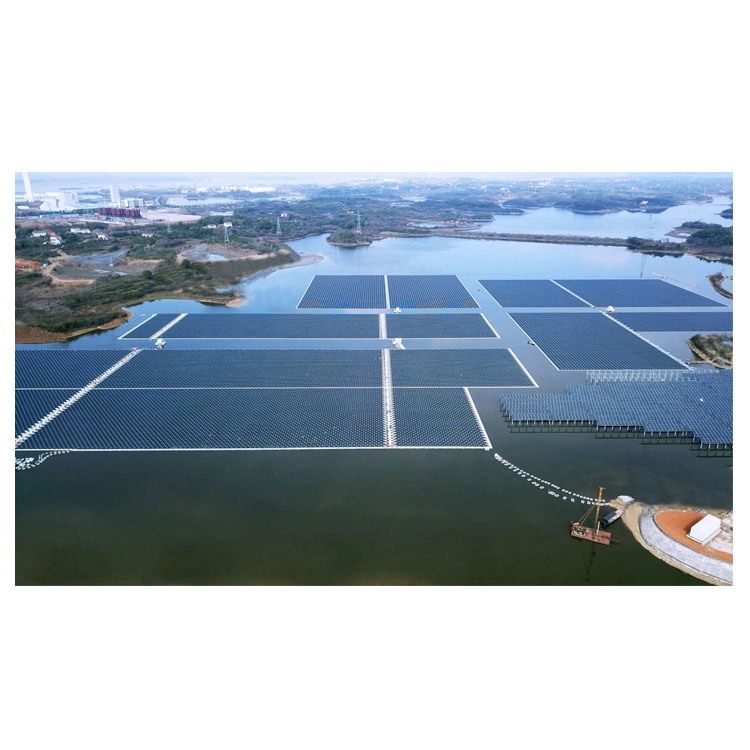 Solution d'ancrage complète pour lac sec Kits solaires Structure de montage solaire HDPE Flotteurs de piscine
