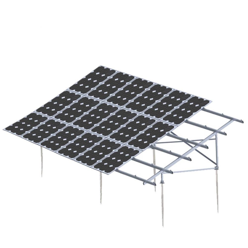 Support solaire en aluminium pour système de montage au sol