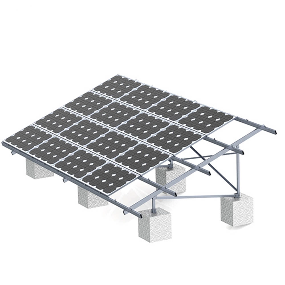 Support solaire en aluminium pour système de montage au sol