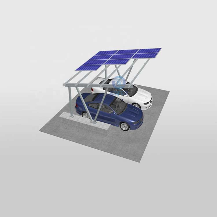 Abri d'auto solaire à structure en aluminium pour usage domestique