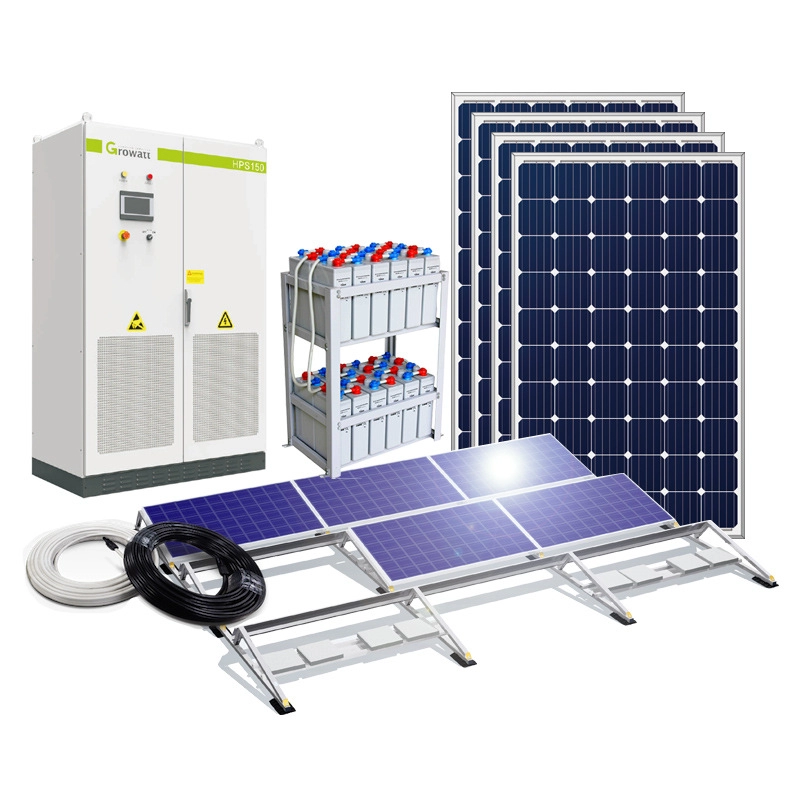 Système d'alimentation solaire hybride complet de stockage d'énergie de batterie photovoltaïque
