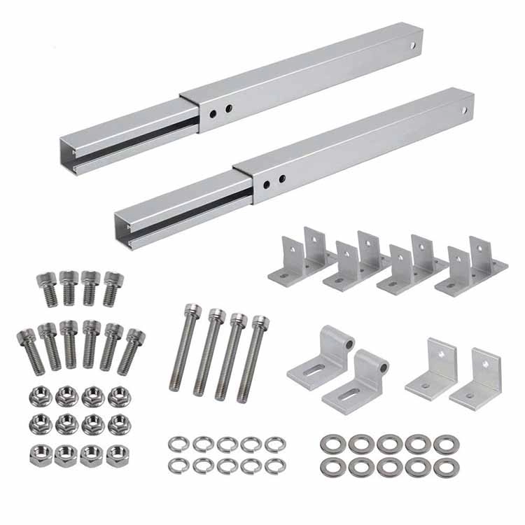 Kit de support de montage inclinable pour panneau solaire réglable pour toit métallique ou toit plat