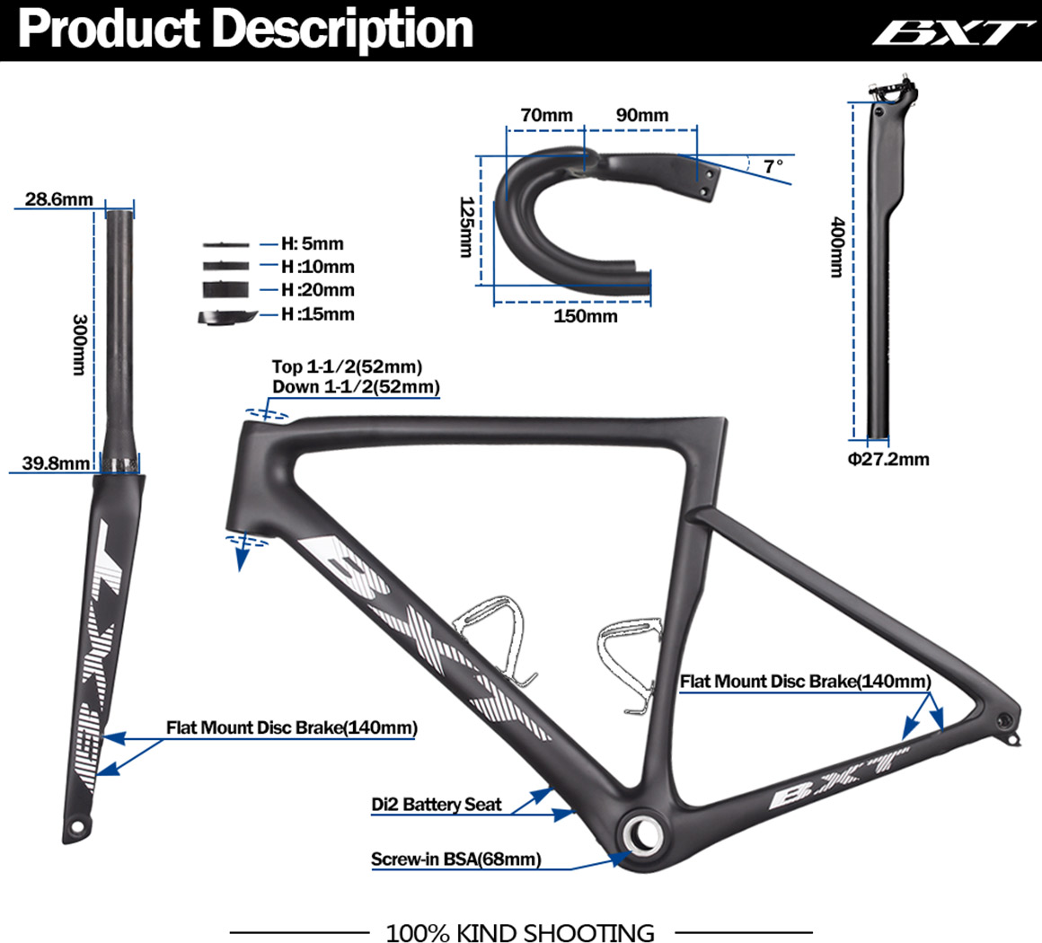 disc carbon road bike frame