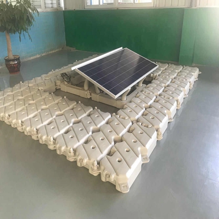 Système de ferme solaire de fontaine solaire de flottement de module de picovolte de bouée de HDPE facile à installer
