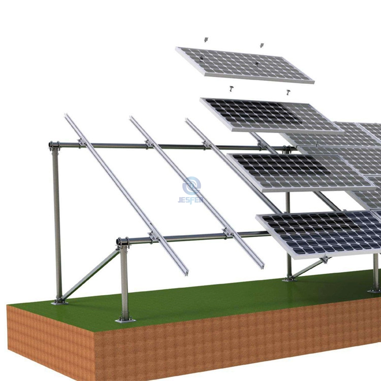 Système de montage au sol de l'usine solaire photovoltaïque en bloc de béton