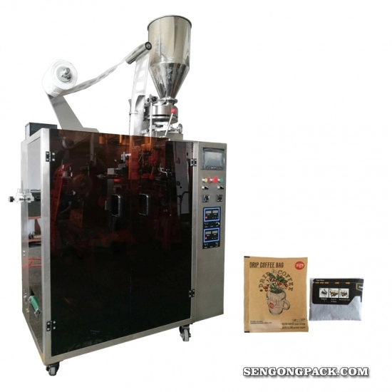 Mandheling ultrasonique et machine à emballer de sac de café d'égouttement du Brésil pour avec l'enveloppe externe