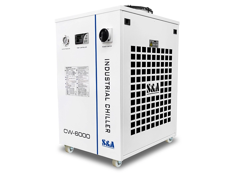 refroidisseurs d'eau de réfrigération CW-6000 capacité de refroidissement 3000W fonctions d'alarme multiples