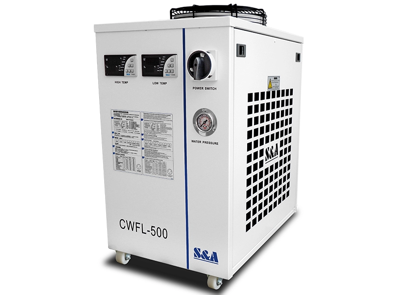 Refroidisseurs d'eau à double température CWFL-500 pour laser à fibre 500W