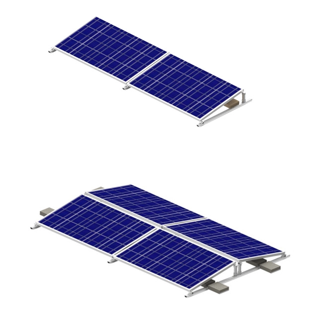 Supports de montage ballastés pour panneaux solaires à toit plat