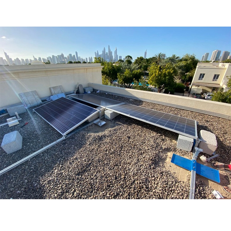 Système de supports de montage solaire pour toit plat lesté