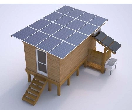 Kit de système d'alimentation d'énergie de panneau solaire PV à usage domestique 4kw