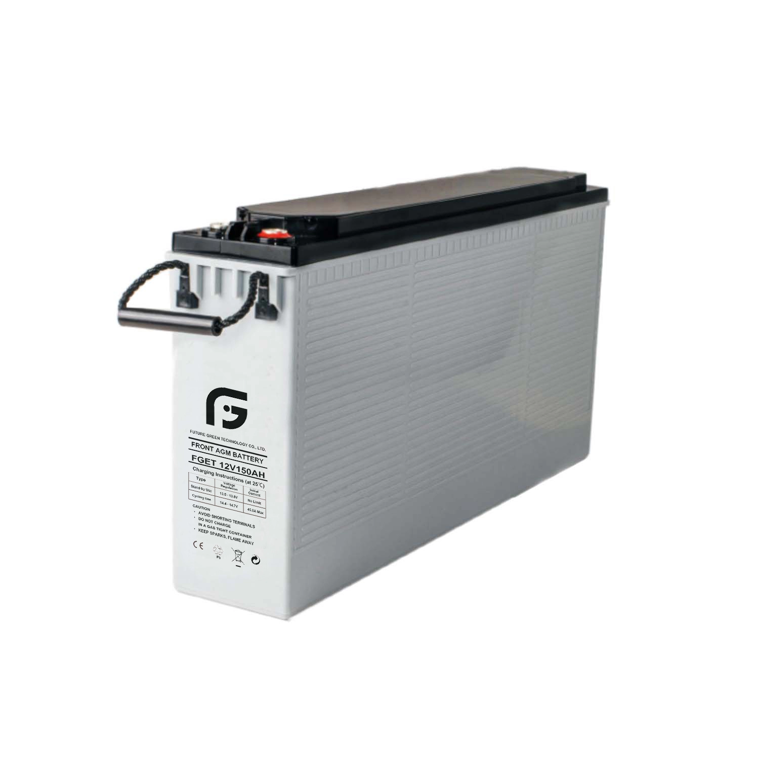 Batterie de système d'alarme scellée à borne frontale 12V 150ah