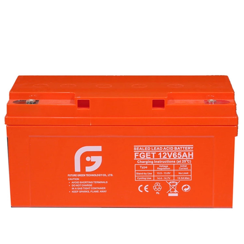 12V 65ah Batterie de stockage au plomb régulée par valve pour l'éclairage