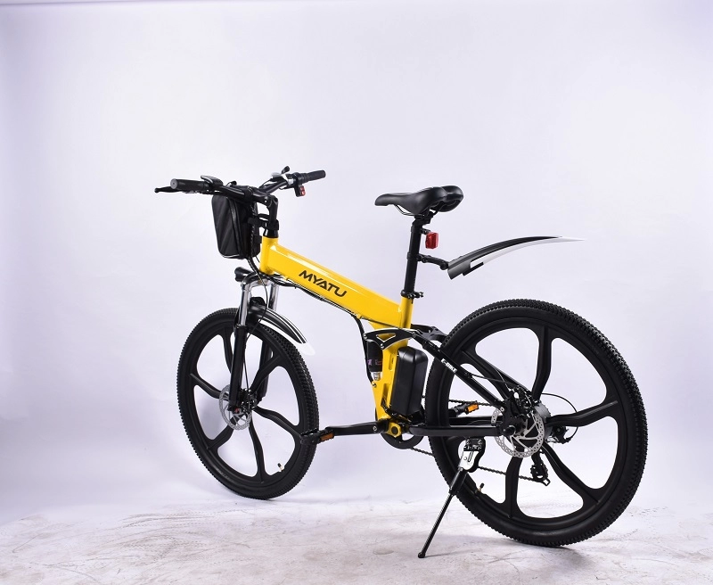 Vélo électrique pliant en alliage d'aluminium 26 pouces à 7 vitesses