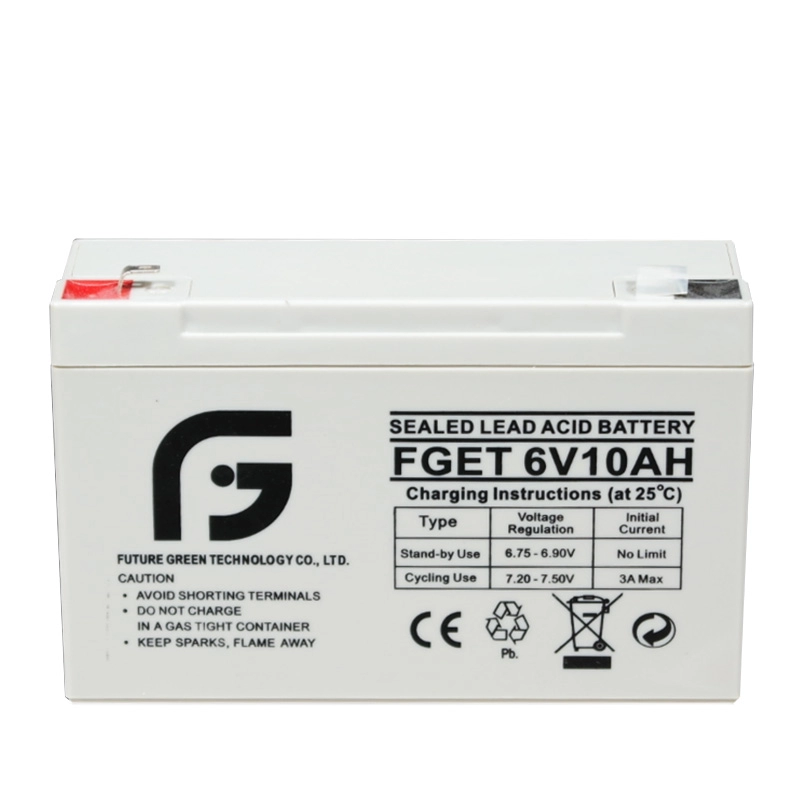 Batterie plomb-acide AGM 6V 10ah pour éclairage d'urgence d'alarme