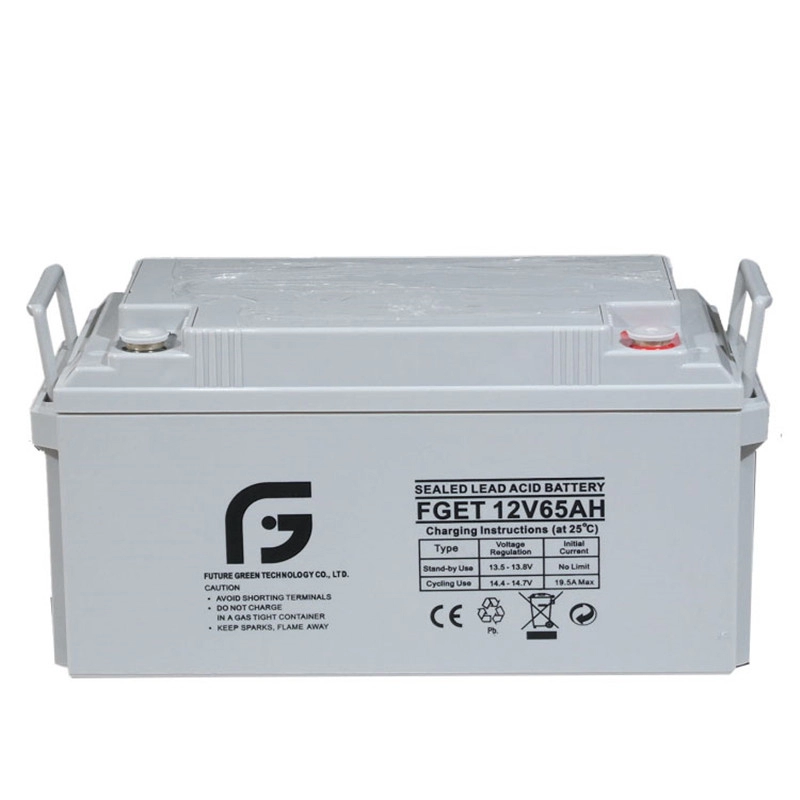 12V 65ah Batterie de stockage au plomb régulée par valve pour l'éclairage