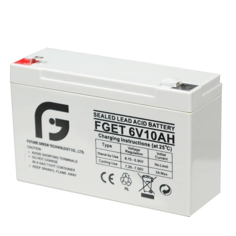 Batterie plomb-acide AGM 6V 10ah pour éclairage d'urgence d'alarme