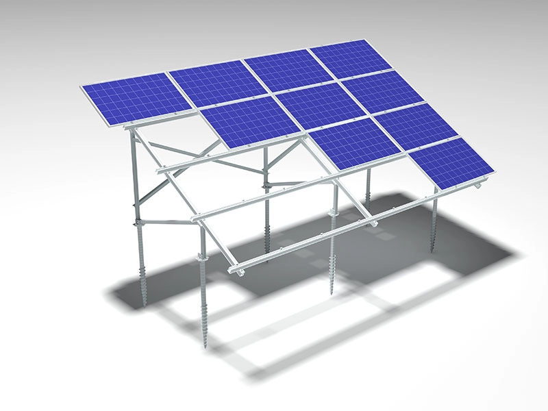 Systèmes de rayonnages solaires à montage au sol
