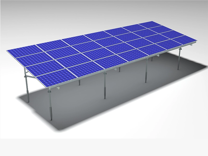 Système de rayonnage bifacial pour panneaux solaires
