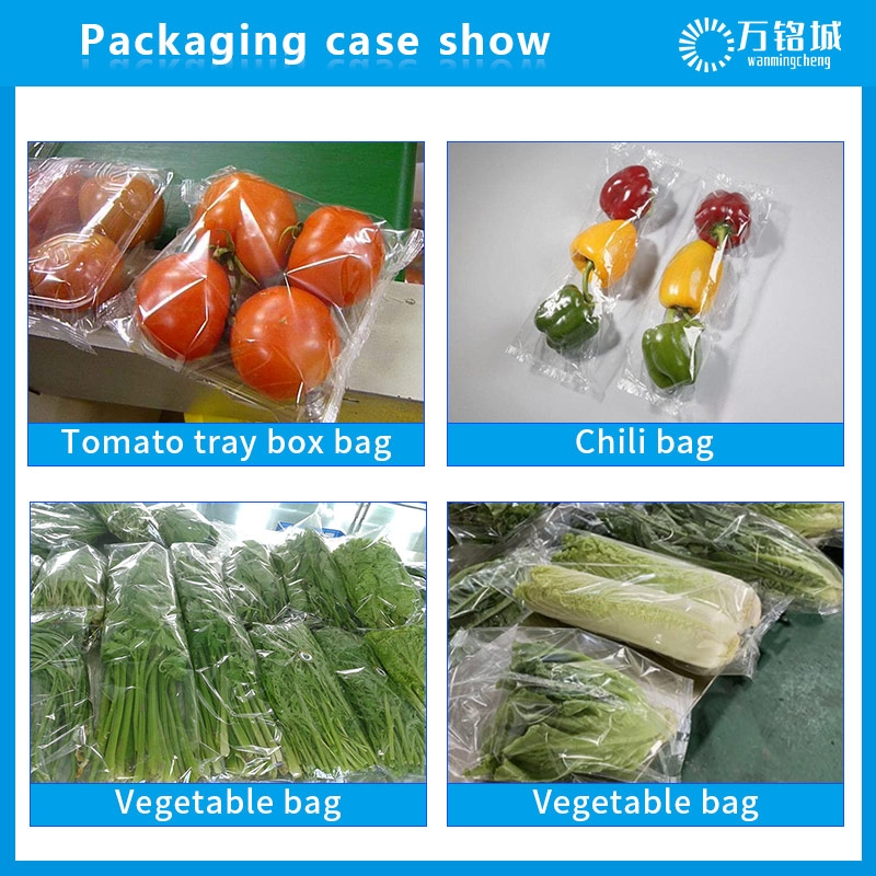 Machine d'emballage automatique de légumes de fruits de viande à flux horizontal à trois services