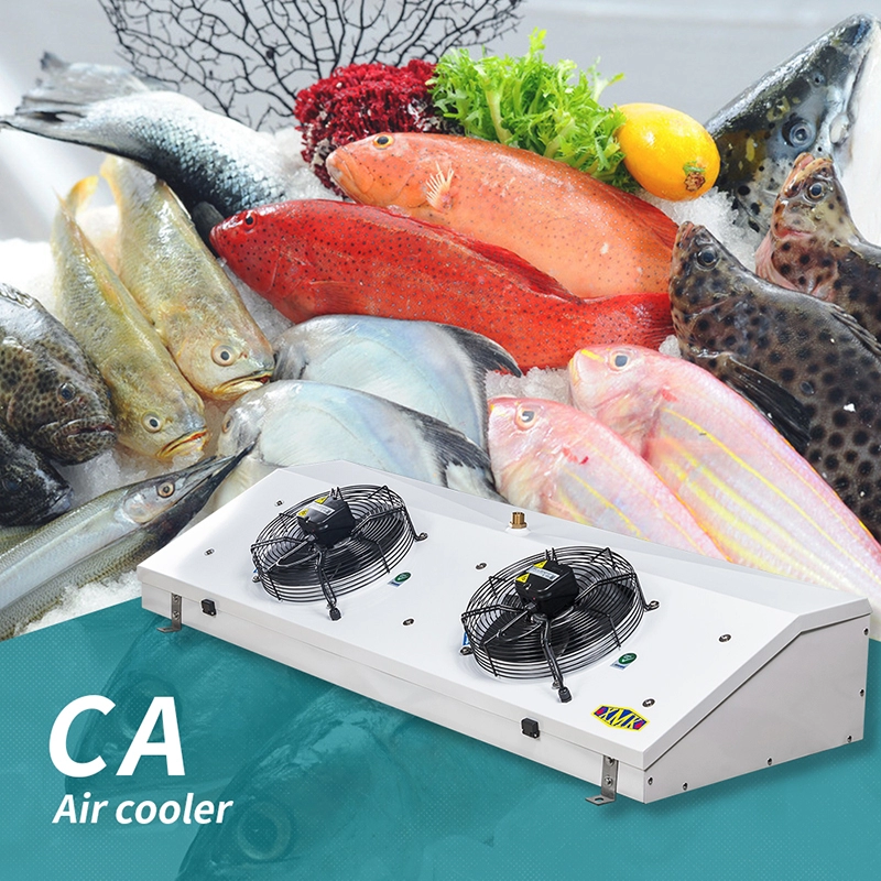Le système de refroidissement des fruits de mer utilise un refroidisseur d'air commercial