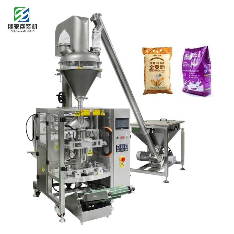 Machine de conditionnement remplissante de tête de tarière de machine à emballer de sac de farine de maïs 2kg