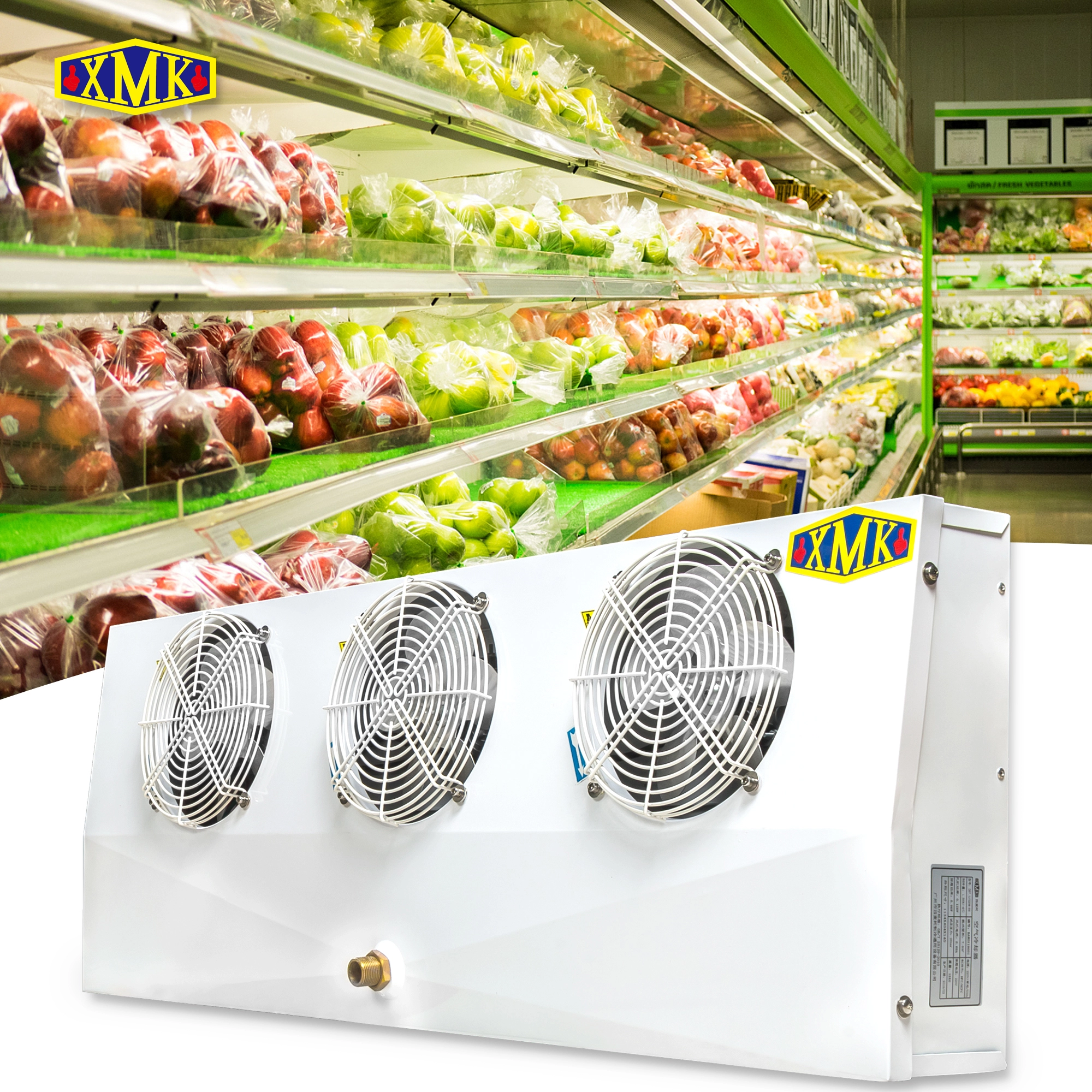 Évaporateurs de réfrigérateurs de stockage à froid de supermarché de la série DE