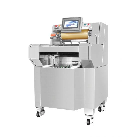 Machine d'emballage automatique de film de conservation de légumes de supermarché de pesage automatique