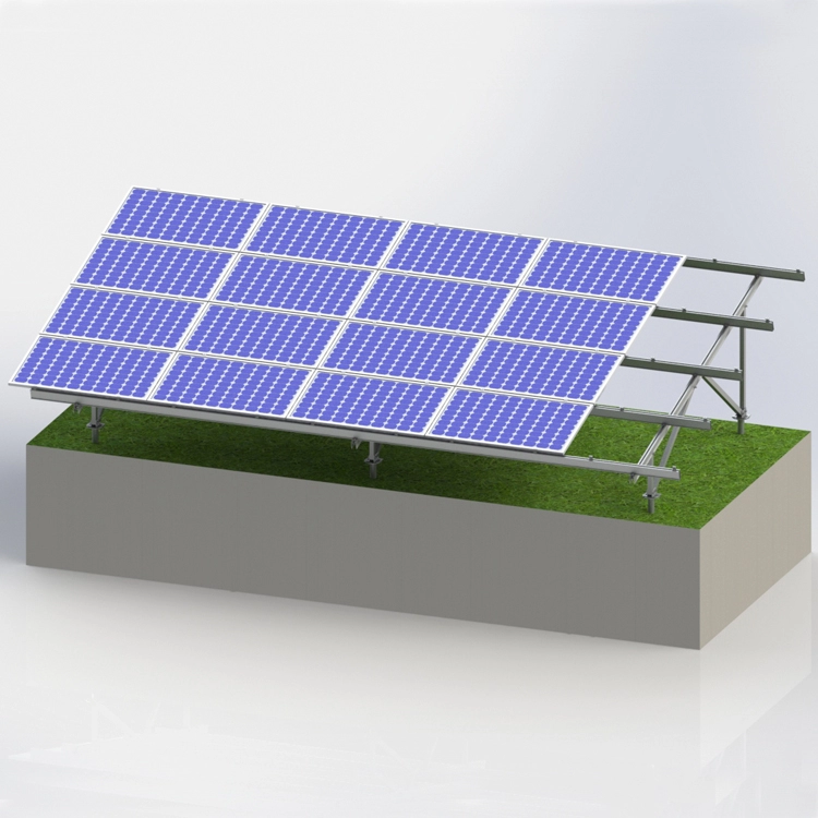 Systèmes de rayonnage à panneaux solaires à montage au sol