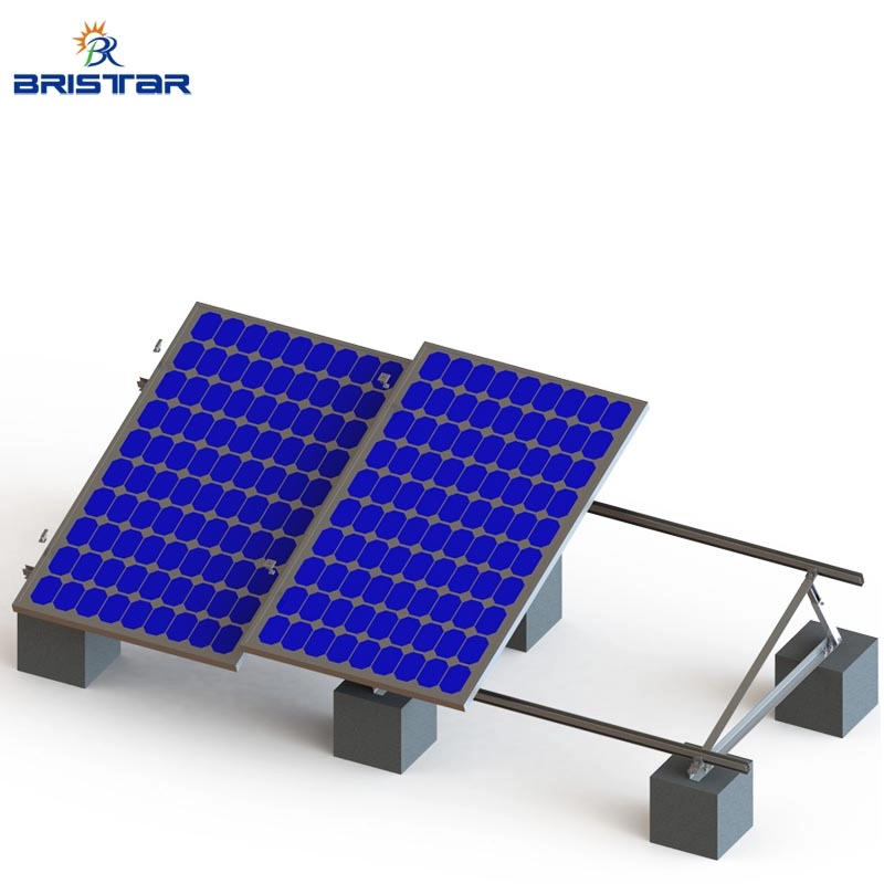 Système de montage solaire pour toit plat triangulaire réglable