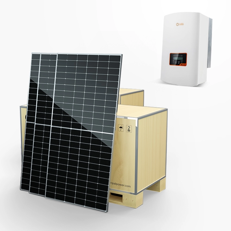 Système d'alimentation à énergie solaire sur réseau pour une utilisation domestique et en usine